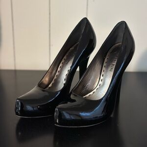 Bebe Black Patent Leather Heels